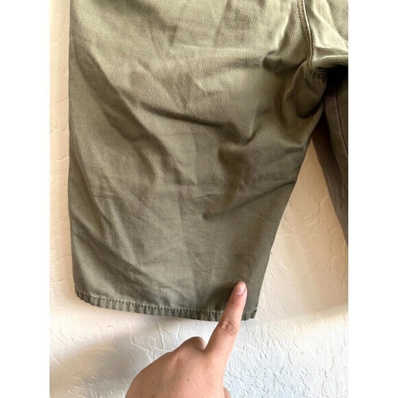 VANS Mid Rise Flat Front Chino Shorts Mens Size 28 Brown Slash Pocket - Picture 16 of 16